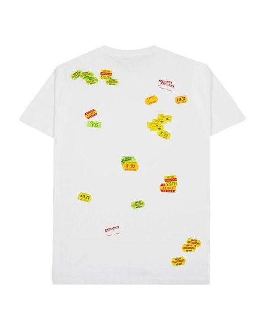 Adidas White Originals Bodega Pricetag Back Printing Short Sleeve for men