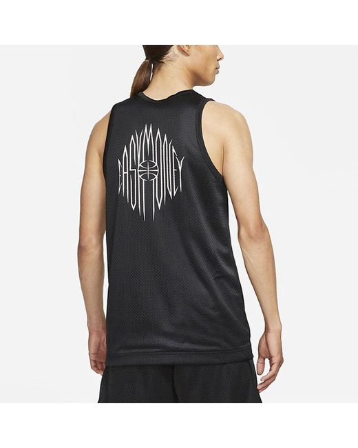 Nike Black Kd Durant Basketball Sports Printing Breathable Vest for men