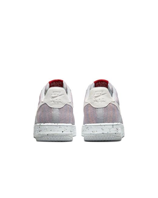 Nike White Air Force 1 Crater Flyknit 'Wolf' for men