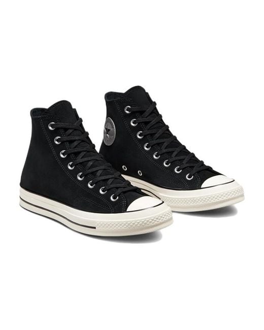 Converse Black Chuck 70 Suede High for men