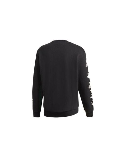 Adidas Black X Disney Goofy Crew Crossover Pullover for men