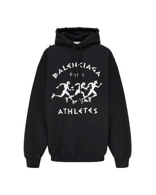 Balenciaga Blue (Wmns) Ss21 Printing Hoodie