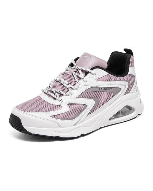 Skechers White (Wmns) Tres-Air Uno Street Fl-Air