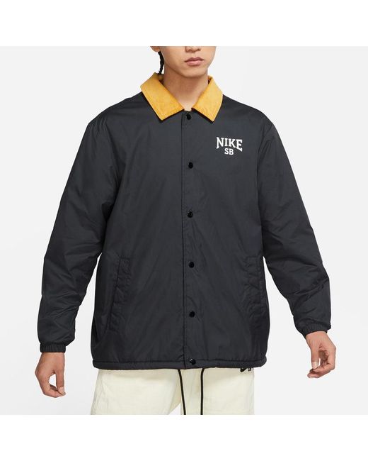 Nike Blue Sb Skateboard Logo Casual Sports Skateboard Lapel Jacket for men