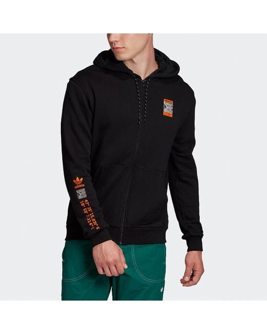 Adidas Blue Originals Adv Logo Fzh Jacket for men