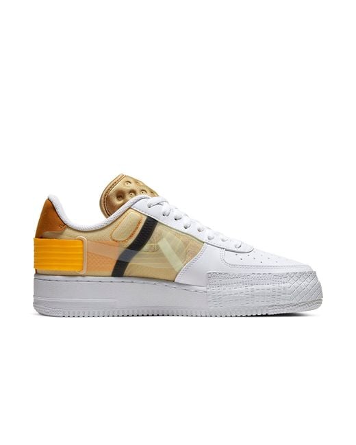 Nike White Air Force 1 Type Suede' for men