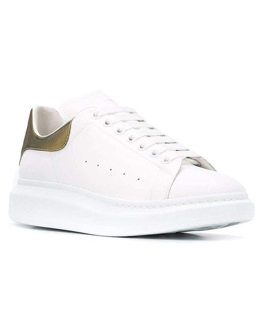 McQueen White Oversized Contrast Metallic for men