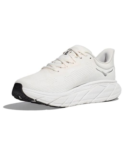 Hoka One One White Arahi 7 Running Shoe for men