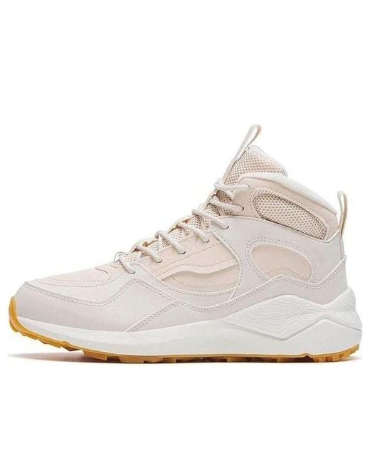 Anta White (Wmns) Fleeced High Top Casual Shoes