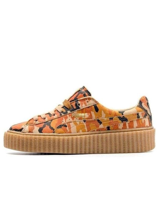 PUMA Brown (Wmns) Fenty X Suede Creepers Camo'