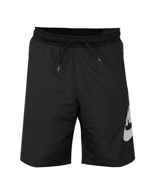 Nike Black Ce Short Woven Hybrid Logo Sports Training Shorts for men