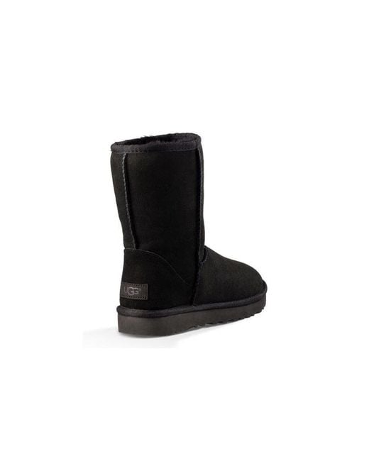Ugg Black (Wmns) Classic Short Ii Fleece Lined