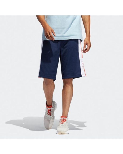Adidas Blue Originals Breathable Mesh Casual Shorts for men
