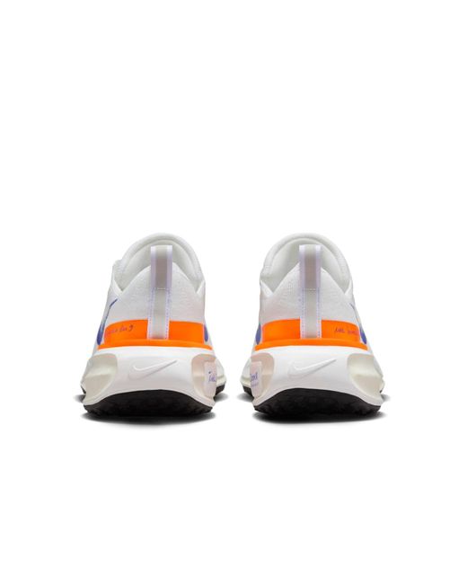 Nike White Invincible 3 Blueprint Road Running Shoes