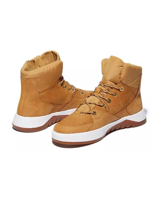 Timberland Brown Supaway Side Zip Boots 'Wheat Nubuck' for men