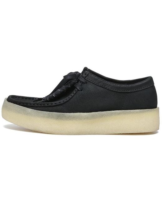 Clarks Black Wallabee Cup Nubuck' for men
