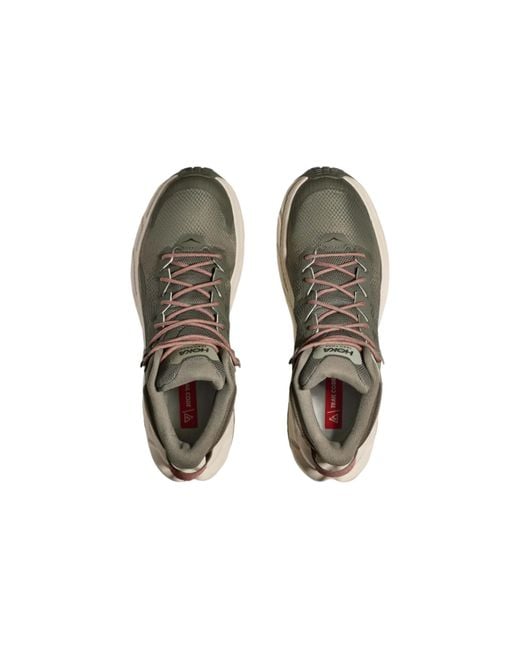 Hoka One One Brown Trail Code Gore-Tex 'Castlerock Persimmon' for men
