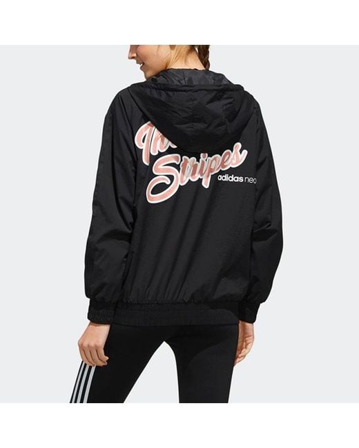 Adidas Blue (Wmns) Neo Hooded Sports Jacket