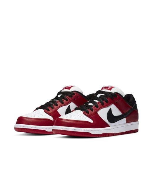 Nike Red Sb Dunk Low 'J-Pack Chicago' for men