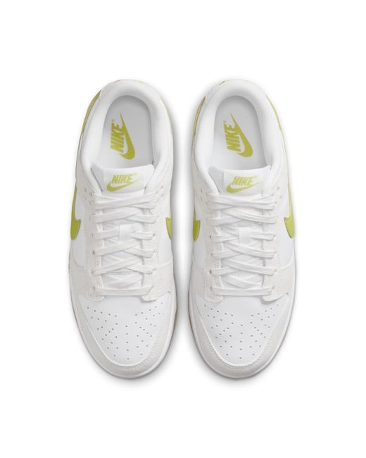 Nike White (Wmns) Dunk Low Bright Cactus'
