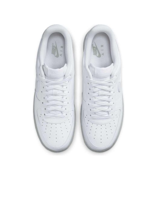 Nike White Air Force 1 '07 Light Smoke Sole' for men