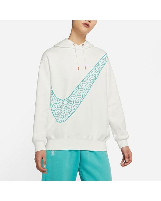 Nike Blue (Wmns) Cny New Year's Edition Hoodie Fleece Loose Knit Sports