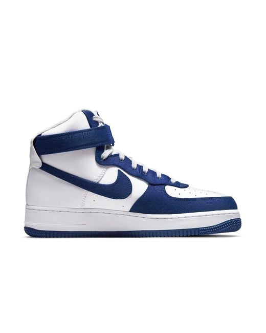 Nike Blue Air Force 1 High '07 Lv8 Emb 'Dodgers' for men
