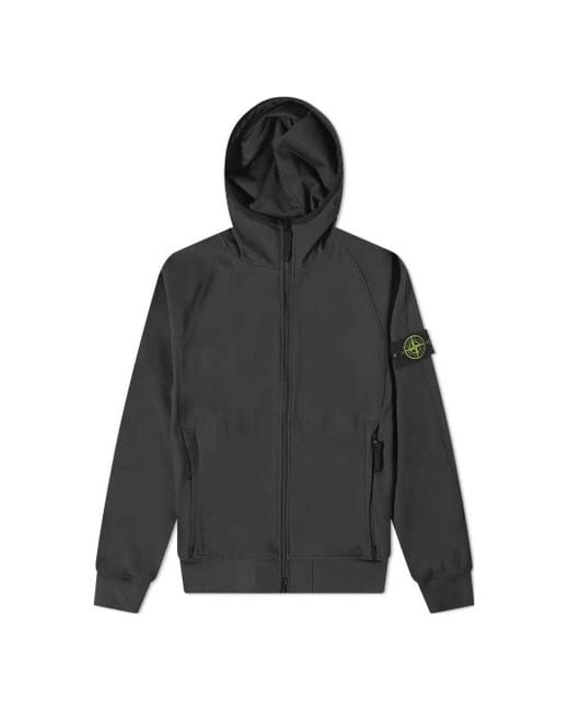 Stone Island Gray Light Soft Shell Jacket for men