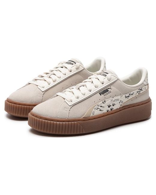 PUMA Brown (Wmns) Suede Platform Draw