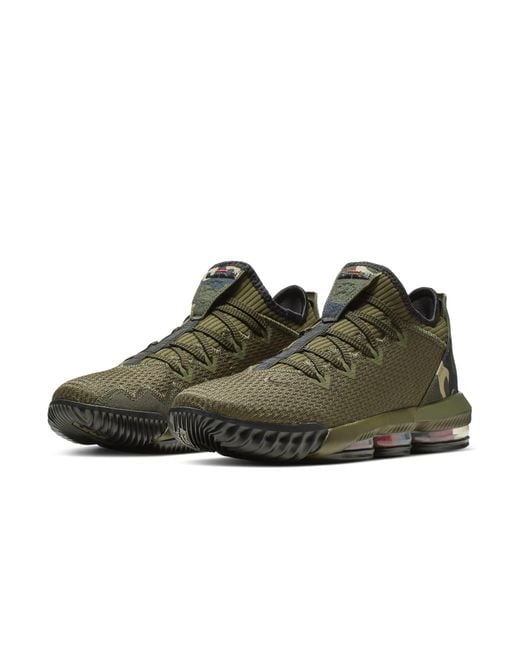 Nike Brown Lebron 16 Low Ep 'Camo' for men