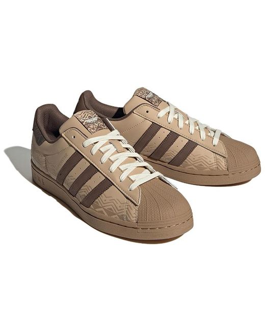 Adidas Brown Originals Superstar Shoes 'Magic Cargo' for men