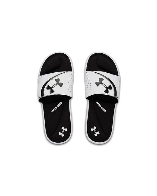 Under Armour White Ignite 6 Slide for men