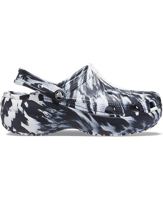 CROCSTM Blue (Wmns) Classic Platform Marbled Clog