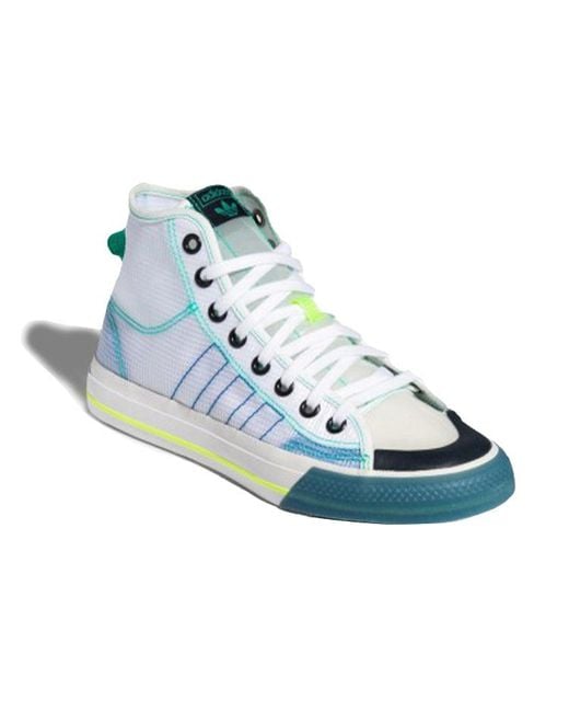 Adidas Blue Nizza Hi Rf Lush' for men