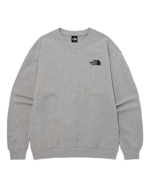 The North Face Gray Cotton Essential Sweatshirt for men