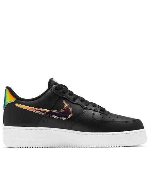 Nike Black Air Force 1 Low 'Iridescent Pixel for men