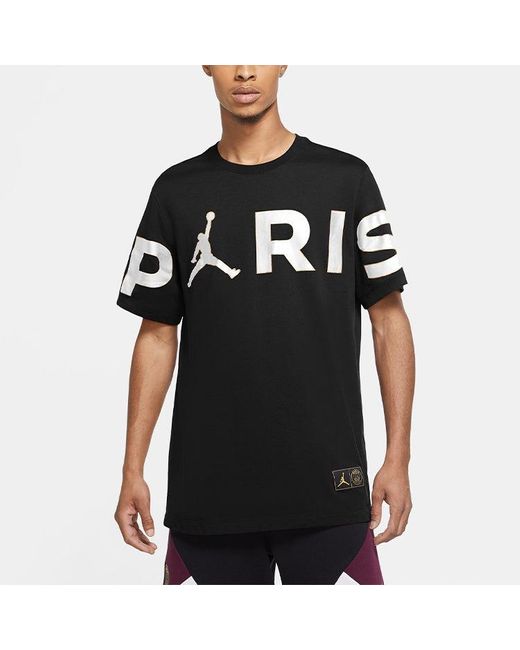 Nike Blue Wordmark Paris Saint-Germain Large Logo Printing Casual Sports for men