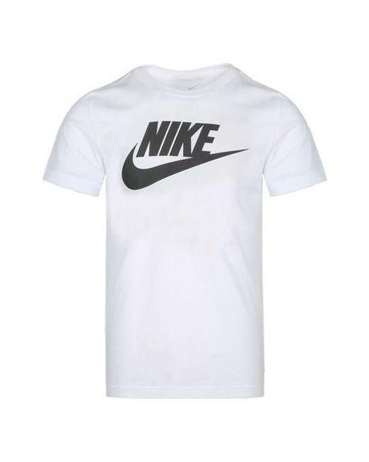 Nike White Sportswear Alphabet Logo Printing Breathable Short Sleeve for men