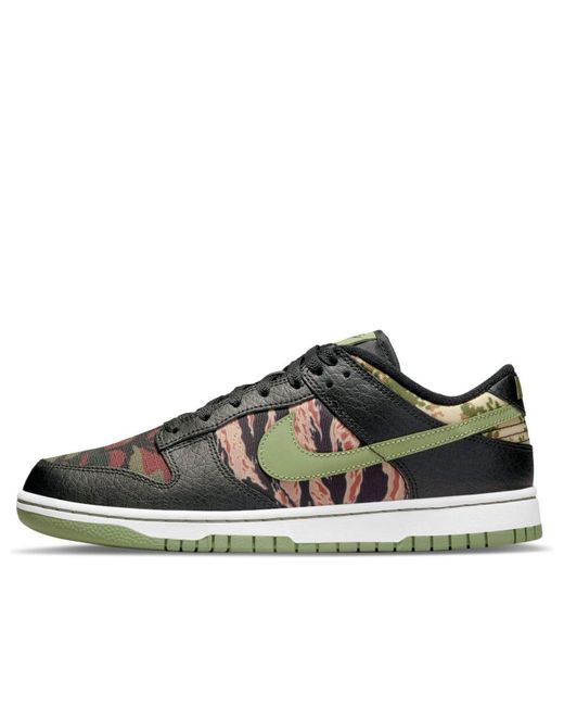 Nike Brown Dunk Low Se Multi-Camo' for men