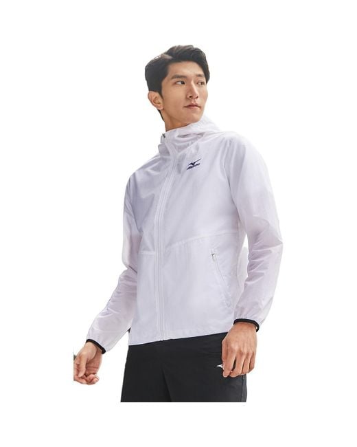 Mizuno White Logo Performance Jacket for men