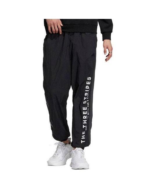 Adidas Black Wording Pants for men