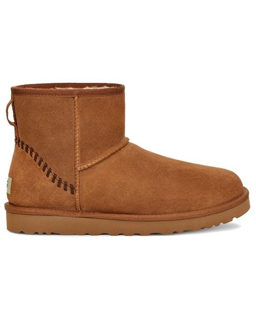 Ugg Brown Classic Mini Deco Suede Boot for men