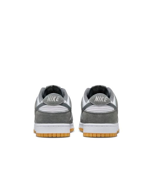 Nike Gray Dunk Low Shoes for men
