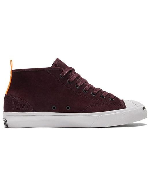 Converse Brown Jack Purcell Mid 'Deep Bordeaux' for men