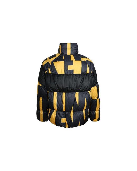 Nike Blue Splicing Stay Warm Windproof Stand Collar Sports Down Jacket Colorblock for men