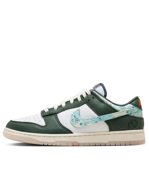 Nike Green Dunk Low 'Hoops Fireball' for men