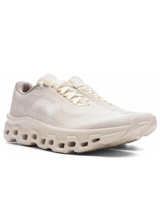 On Shoes White X Invincible Cloudmonster 2 'Ivory' for men