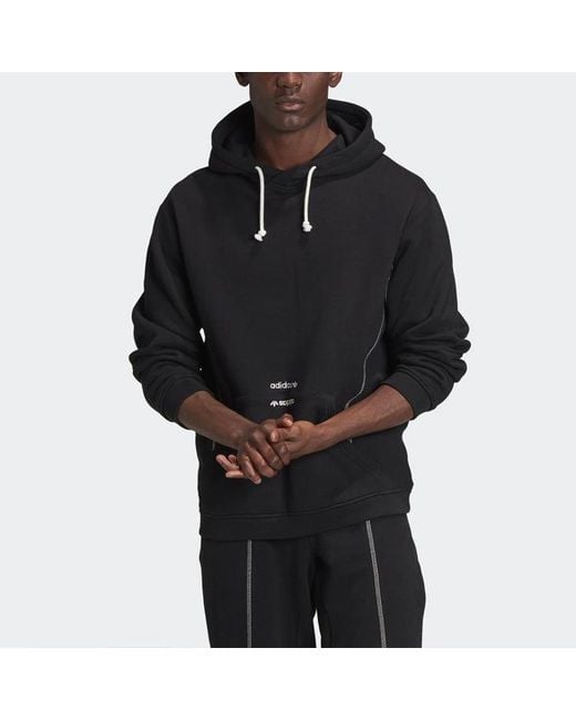 Adidas Black Originals R.Y.V. Hooded Pullover for men