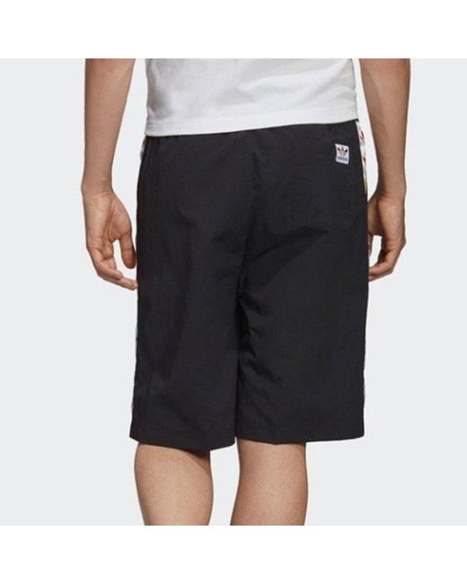 Adidas Black Originals Pride W Short String Standard Trendy Sports Casual Pants for men