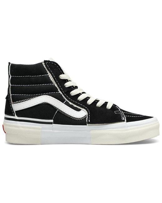 Vans Black Sk8-Hi Reconstruct for men